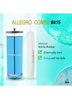 Allegro Combs Allegro Combs #415 Combs for Women, 7 Inches Combs for Men, Parting Comb, Hair Comb, Comb for Men 6 Count (White)  - Image 4