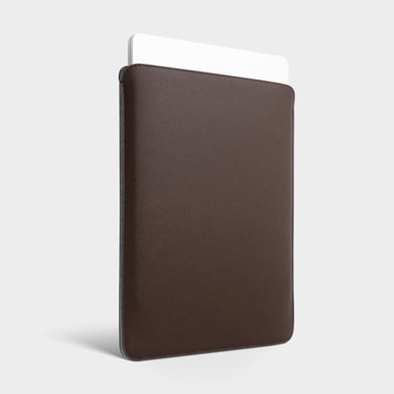 Laptop Sleeve 13 Inch for MacBook Air M5 2026 MacBook Pro M2/M1 2022, Faux Leather, Black, Slim Protective Design - Image 2