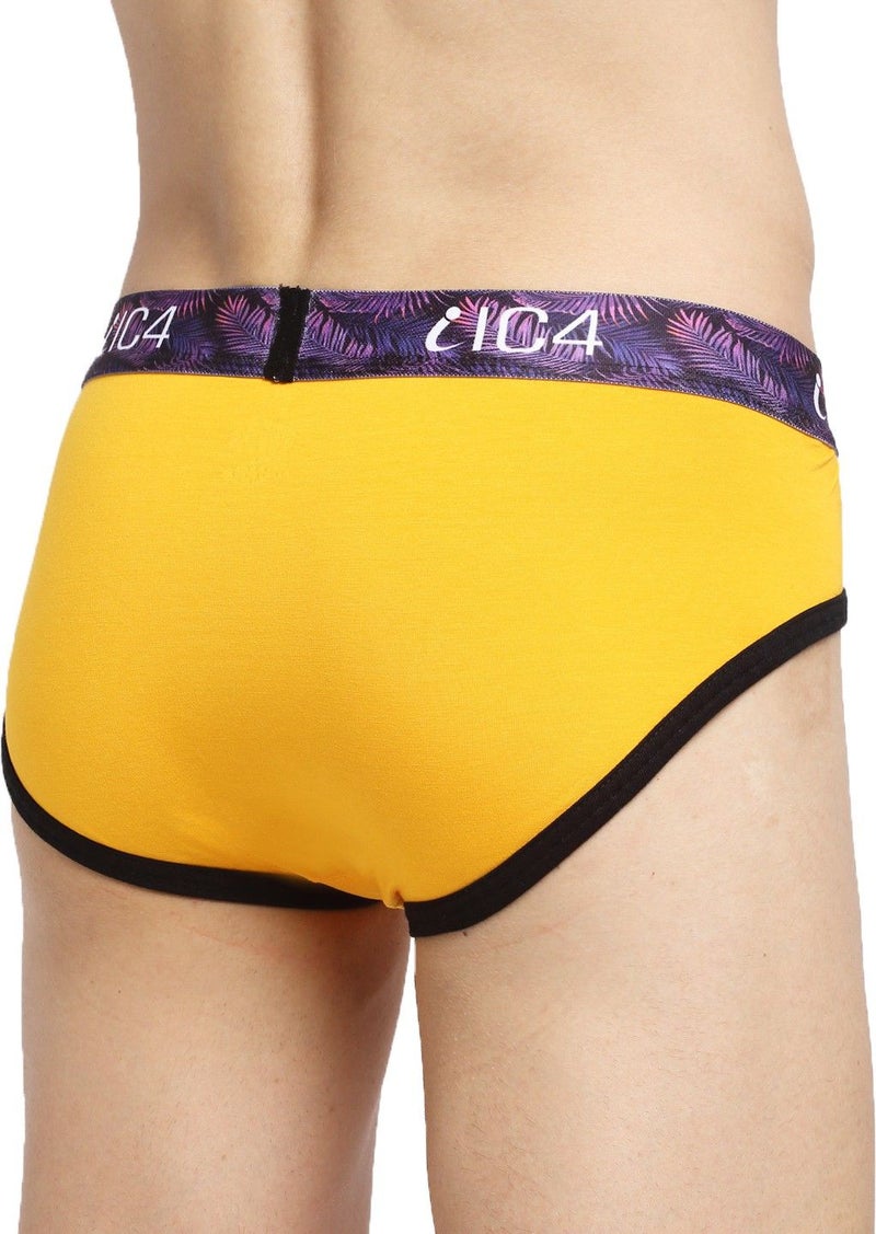 IC4 Store Men's Blaze Briefs Combo Pack of 2 - Red and Yellow - Image 2