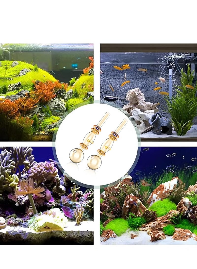 Beauenty 2Pcs Glass Mini inflow Pipe,Inflow Pipe Water Pump Aquarium FilterTubing  - Image 4