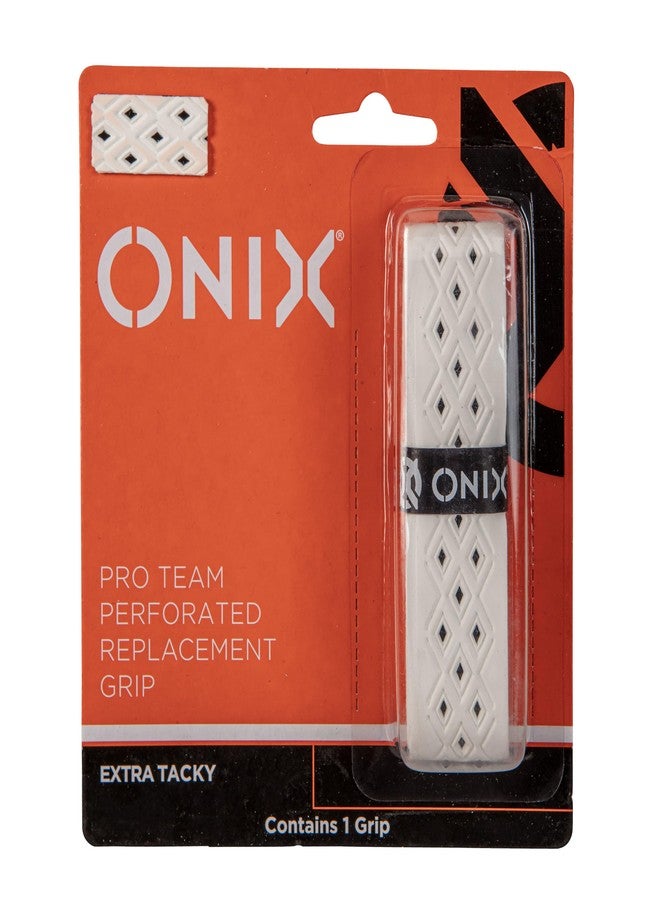 Onix Pickleball Pro Team Perforated Replacement Grip — Black/Orange for Superior Comfort, Enhanced Control, and Long-Lasting Performance During Play - Image 1