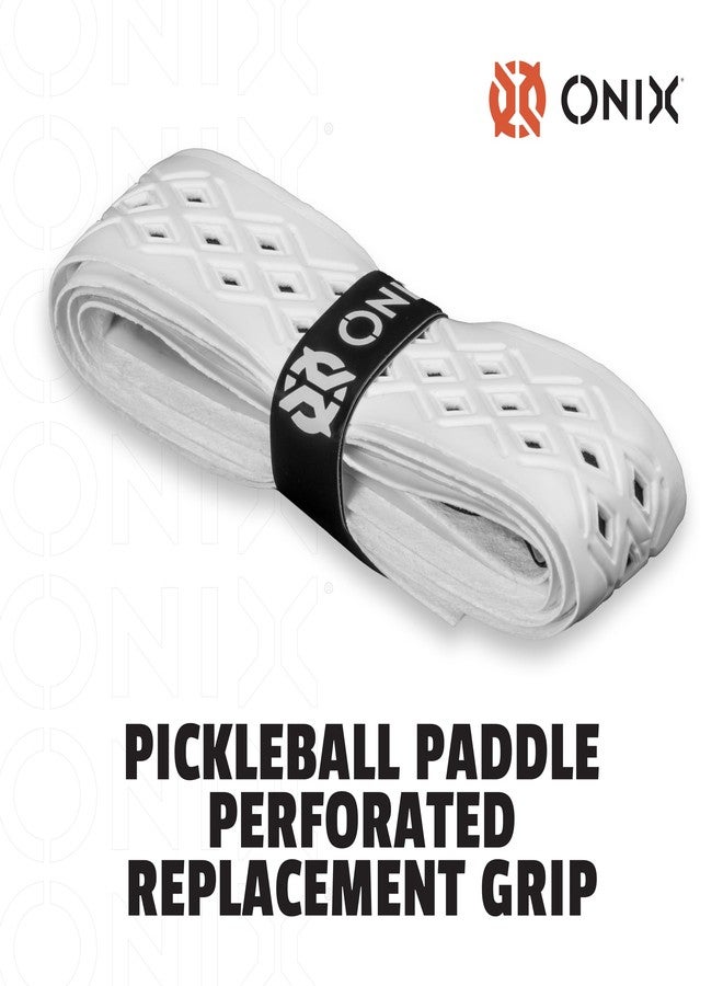 Onix Pickleball Pro Team Perforated Replacement Grip — Black/Orange for Superior Comfort, Enhanced Control, and Long-Lasting Performance During Play - Image 3
