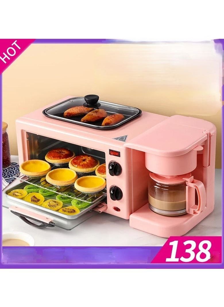 Generic Multifunctional Three In One Breakfast Machine Household Toaster Hot Milk Coffee Maker 9L Oven  - Image 3