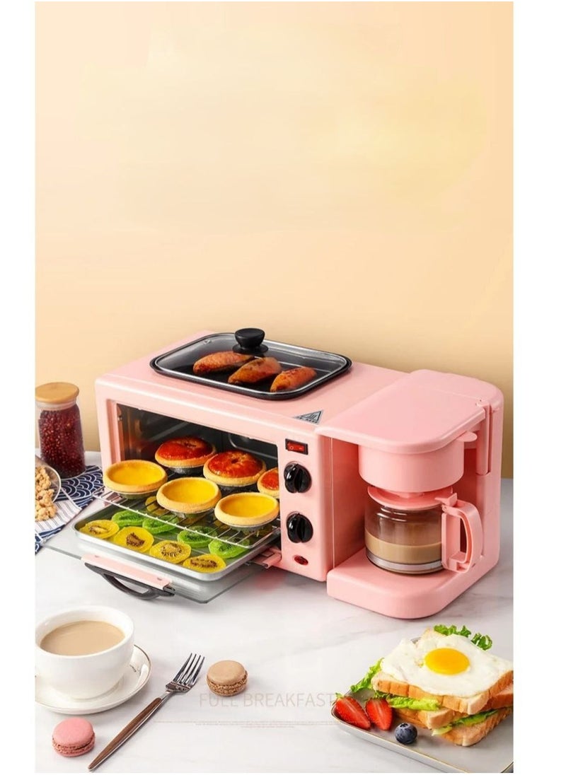 Generic Multifunctional Three In One Breakfast Machine Household Toaster Hot Milk Coffee Maker 9L Oven  - Image 4