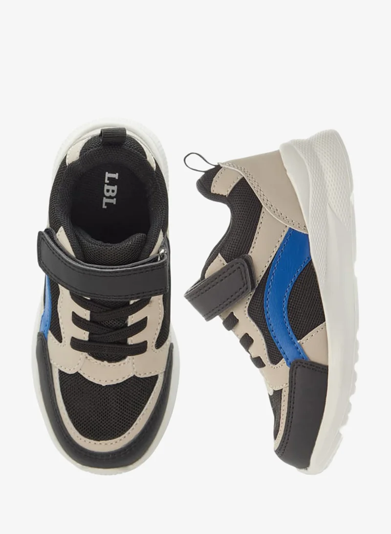 LBL by Shoexpress Boys Panelled Sneakers With Hook And Loop Closure