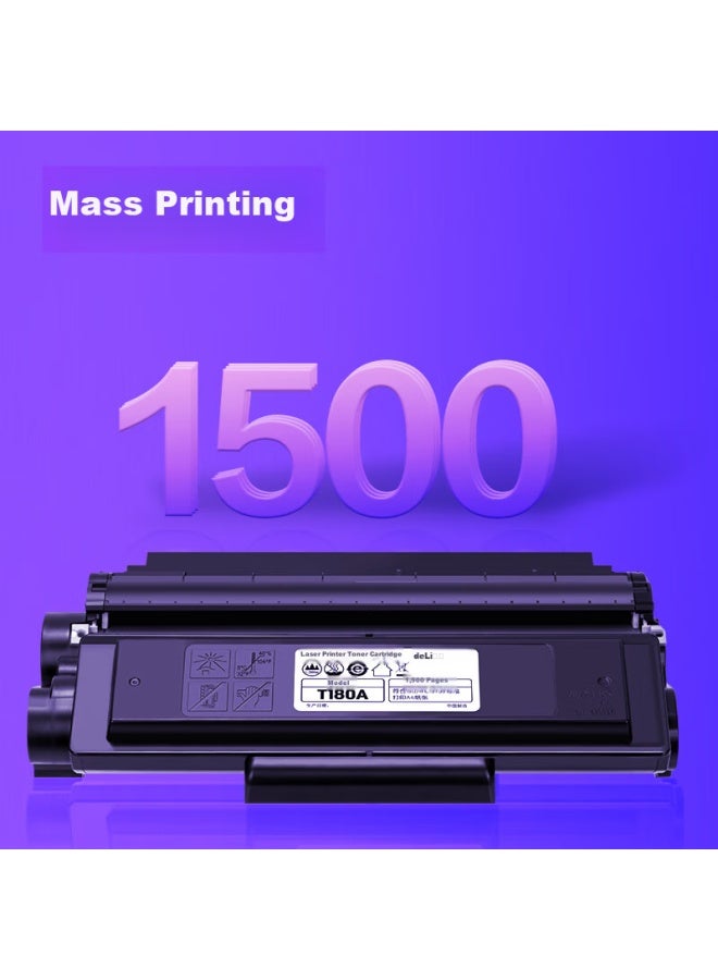 Deli T180A Toner Cartridge For Deli M1800Dws Printer, Original Toner Cartridge, 1500 Pages, 1 Pack - Image 1