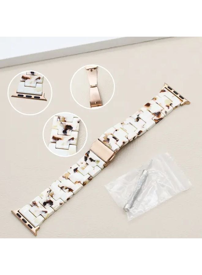 حزام راتنج النوجا لساعة أبل 10 9 8 7 SE 6 5 4 3 2 1 38 40 41 42 ملم - Image 5