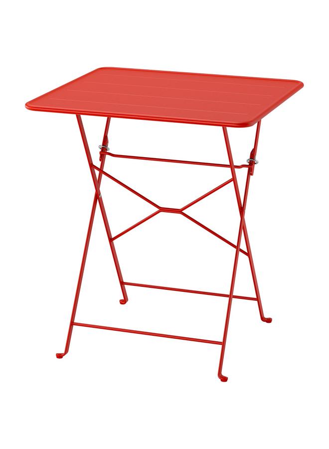 Green Tiger Table, Bright Red Outdoor, 65X65 Cm - Image 1