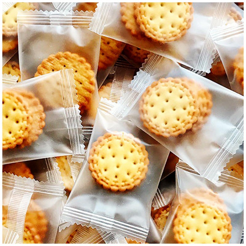 IXIGER 200 pcs Cellophane Treat Bags 433 X 591 Was Perfect For A 3 CookieCookie Bags HeatSealed By A BagSealing Machine Small Cellophane Bags For Packaging Cookies Gifts Products Candy