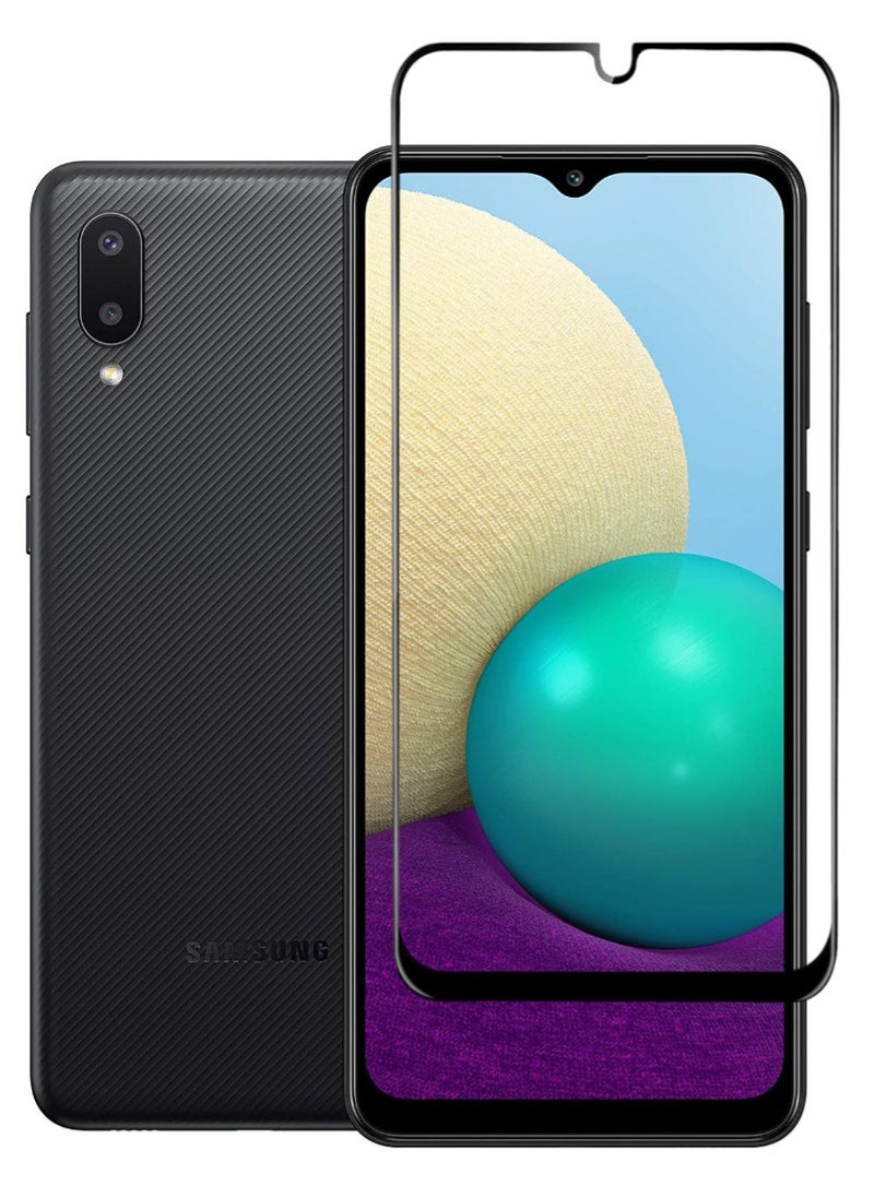 RAYON Tempered Glass Screen Protector 5D Designed For Samsung Galaxy A02 Full Screen Coverage And Bubble Free - Image 1