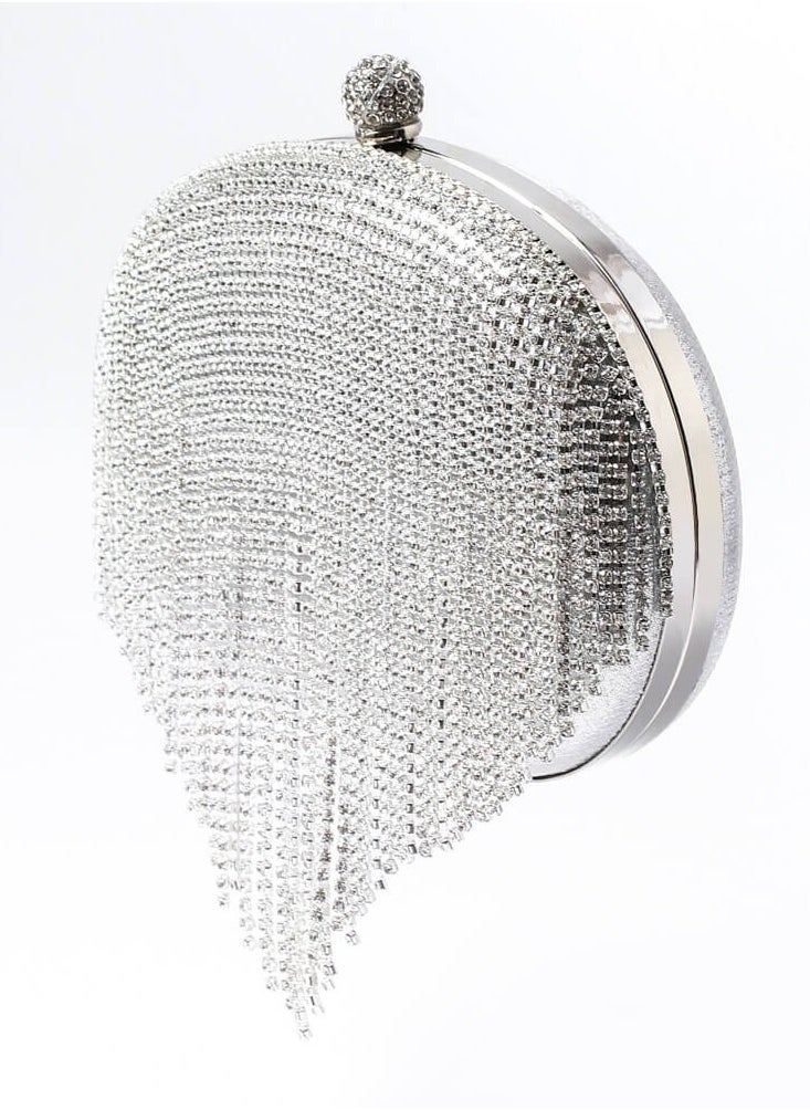 Generic - Women's Handmade Rhinestone Clutch Evening Bag Purse Suitable for Party Prom Wedding - Image 1