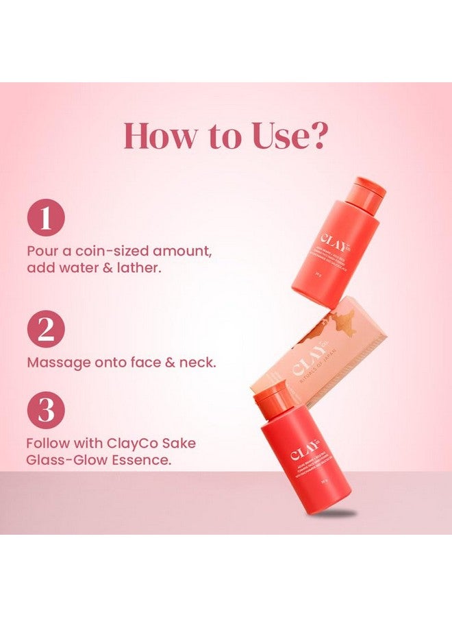 CLAYCO. Azuki Beans & Koji Rice Foaming Face Wash Powder | 0.2% Salicylic Acid | Brightening & Exfoliating Cleanser | Japanese Skincare | 30g - Image 5