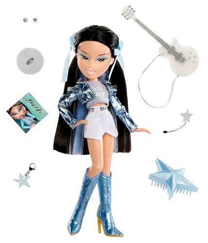 Bratz Pop Starz Jade Fashion Doll with Accessories and Charm - Image 5