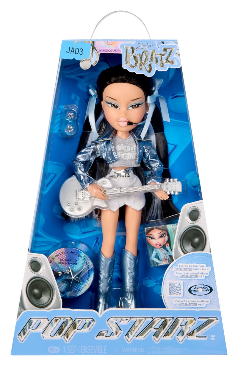 Bratz Pop Starz Jade Fashion Doll with Accessories and Charm - Image 3