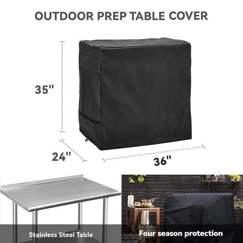 Wnanan Outdoor Prep Table Cover - Heavy Duty Waterproof Cover for Keter Unity Small Portable Table, Compatible with 36 inch Outdoor Utility Cart and Storage Cabinet - Image 2