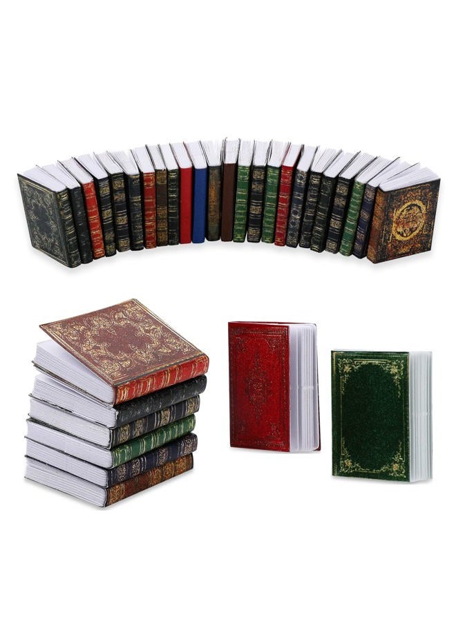 Molain كتب مصغرة لبيت الدمى - 24 قطعة مقاس 1:12 ملحقات مصغرة لتزيين نموذج للعب والترفيه للأولاد والبنات - Image 1