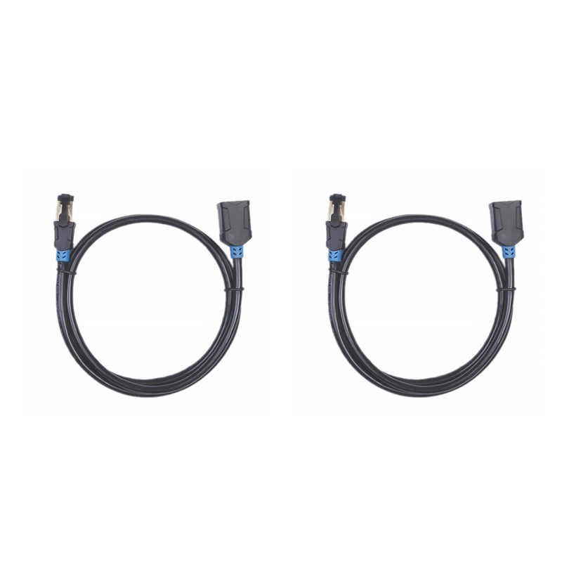 2pcs RJ45 Extension Cable 1m Double Shielding Cat6 Ethernet Cable Supply - Image 1