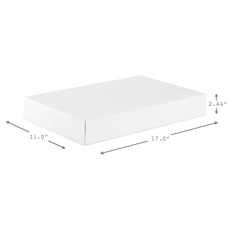 Hallmark 17" XL Gift Boxes with Lids (12 White Robe Boxes, White) for Birthdays, Graduations, Christmas, Weddings, Bridal Showers - Image 3