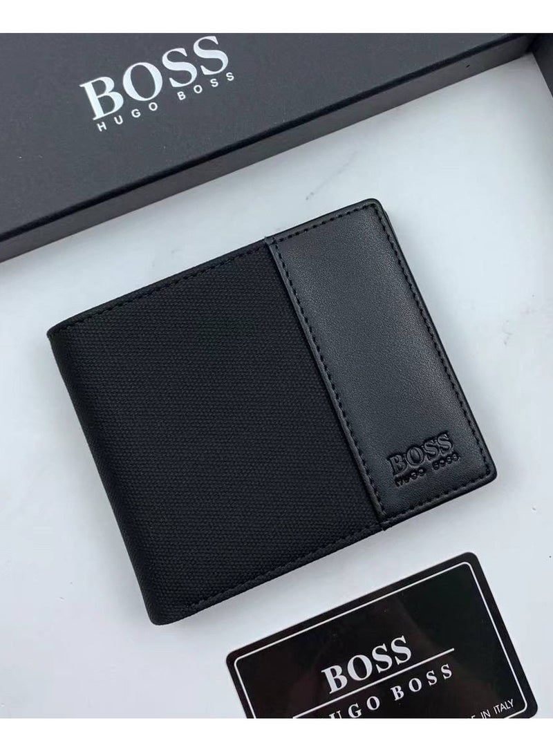 Hugo Boss Leather Wallet and Card Holder Set