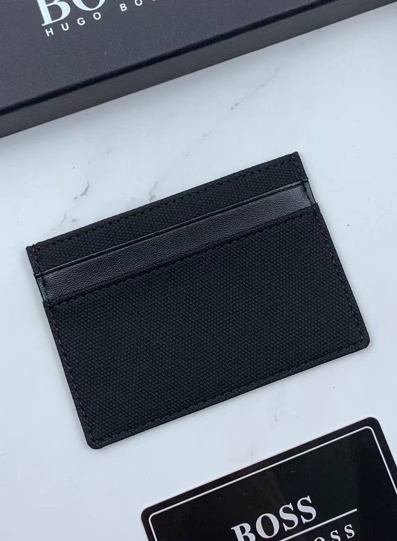 Hugo Boss Leather Wallet and Card Holder Set