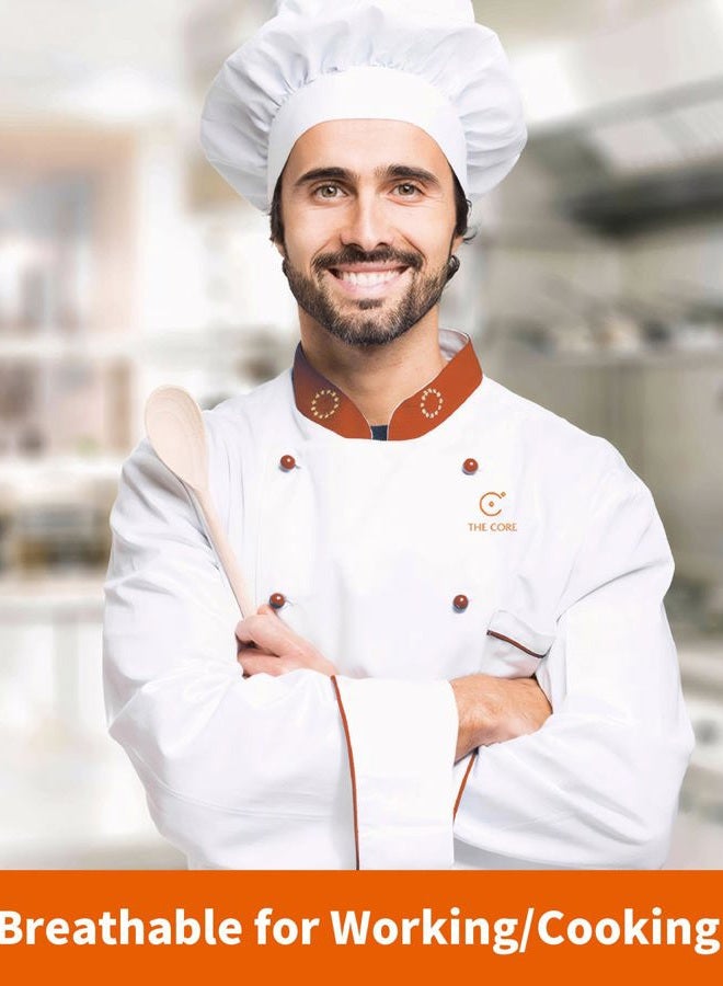 Xeoxarel Chef's Hats Adjustable Elastic Baker Kitchen Cooking Chef Cap for Adult/Kids, 1 Pack White Chef Hat, One size - Image 2