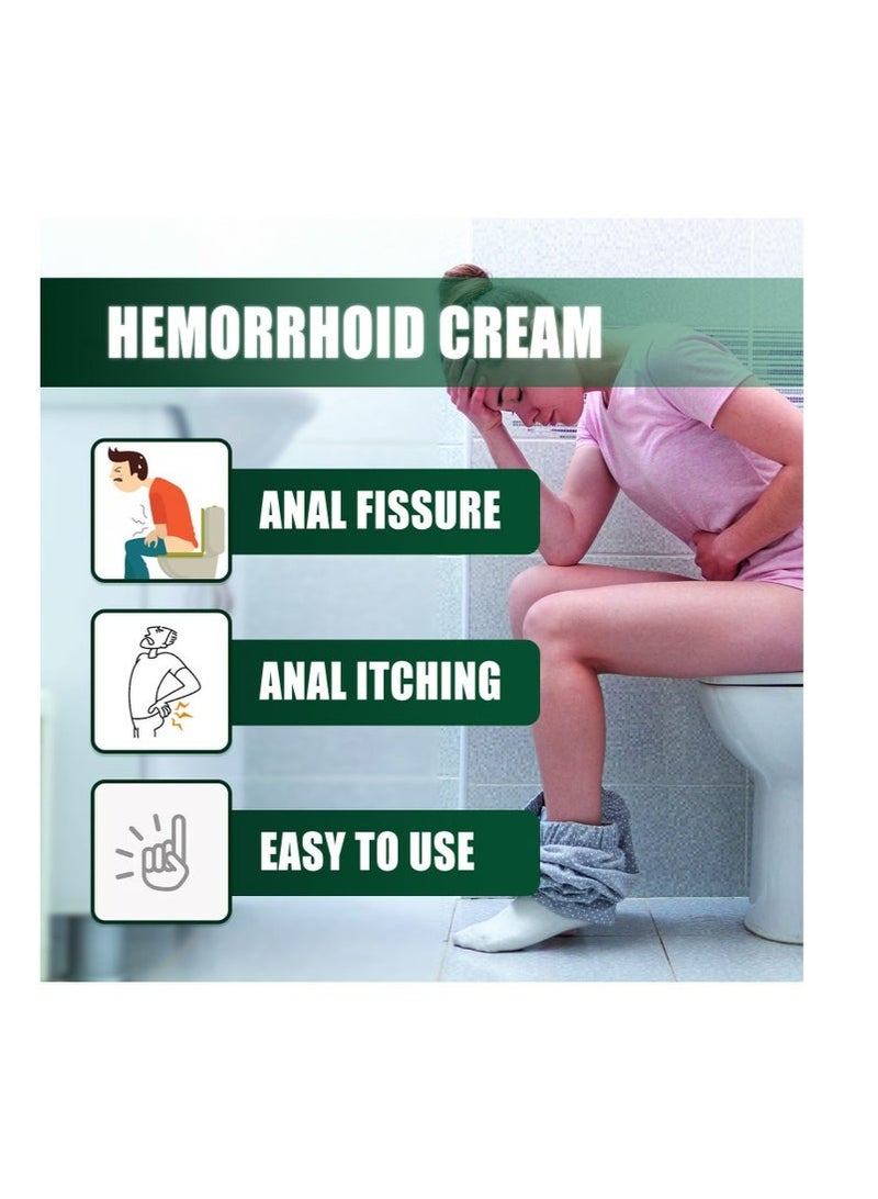 SOUTH MOON Hemorrhoid Treatment All Natural Fast Relief Herbal Hemorrhoid Cream Healing Formula for Burning Itching Pain Bleeding and Swelling - 1Pcs  - Image 2