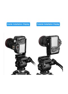 Anmi DSLR Camera L Bracket Vertical Horizontal Switching Tripod Quick Release Plate with Screws Wrench Compatible with Canon/Nikon/Sony/DJI Osmo Ronin Zhiyun Stabilizer Tripod Monopod (Orange)  - Image 5