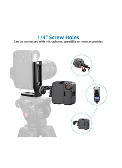 Anmi DSLR Camera L Bracket Vertical Horizontal Switching Tripod Quick Release Plate with Screws Wrench Compatible with Canon/Nikon/Sony/DJI Osmo Ronin Zhiyun Stabilizer Tripod Monopod (Orange)  - Image 3