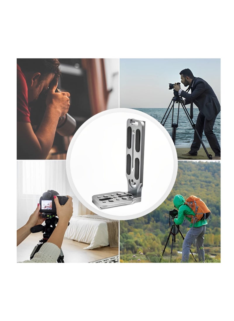 Anmi - DSLR Camera L Bracket Vertical Horizontal Switching Tripod Quick Release Plate with Screws Wrench Compatible with Canon/Nikon/Sony/DJI Osmo Ronin Zhiyun Stabilizer Tripod Monopod (Orange) - Image 1