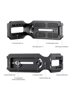 Anmi DSLR Camera L Bracket Vertical Horizontal Switching Tripod Quick Release Plate with Screws Wrench Compatible with Canon/Nikon/Sony/DJI Osmo Ronin Zhiyun Stabilizer Tripod Monopod (Orange)  - Image 2