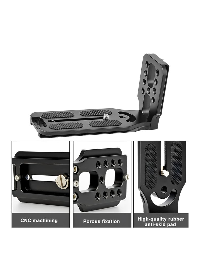 Anmi - DSLR Camera L Bracket Vertical Horizontal Switching Tripod Quick Release Plate with Screws Wrench Compatible with Canon/Nikon/Sony/DJI Osmo Ronin Zhiyun Stabilizer Tripod Monopod (Orange) - Image 1