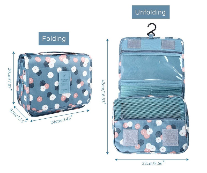 SIX SIGMA Cosmetic Make up Organizer Portable Makeup Pouch Waterproof Ladies Case Travelling Storage Inner Ware Up Brush Kit Holder Ideal for Women and Girls - Image 3