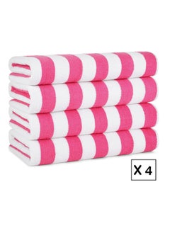 SIGNOOLA Signoola 4 Kids Bath towels 50 x 100 cm Rose Stripes, 100% cotton.  - Image 1