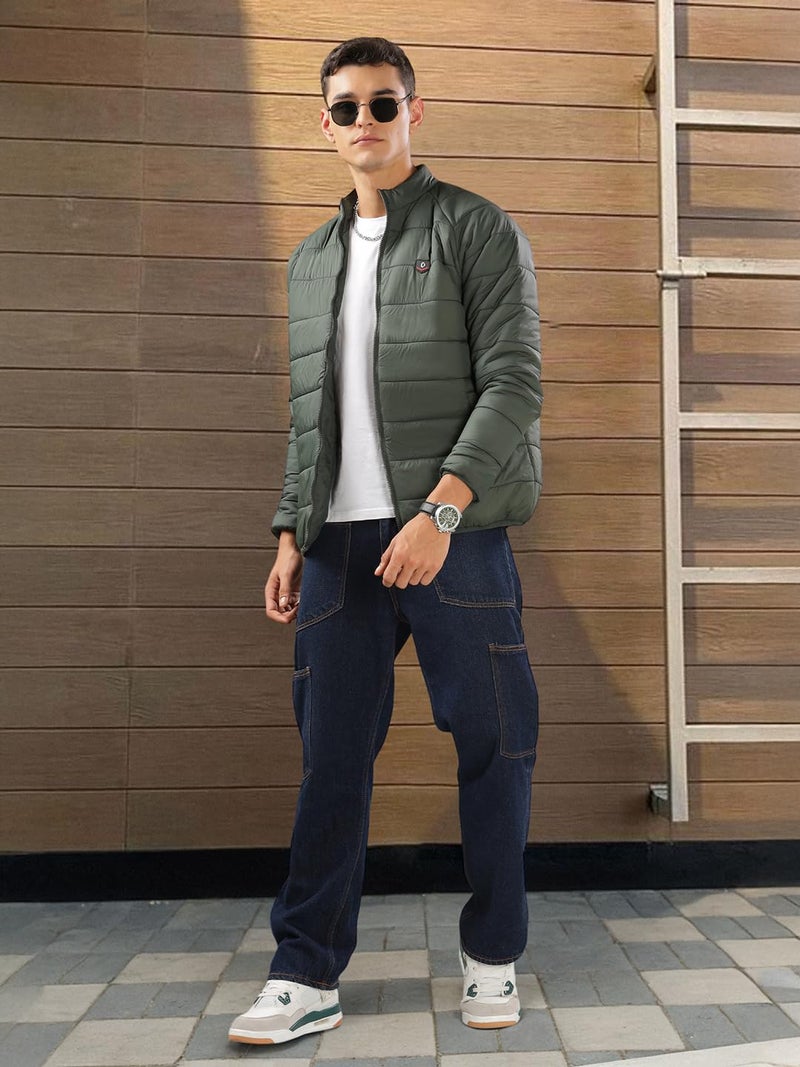Dollar Dolllar Jackets for Men Stylish latest Casual Zipper Bomber Winter Jacket Full Sleeve Water Resistant Jacket for Men Non Reversible - Image 2