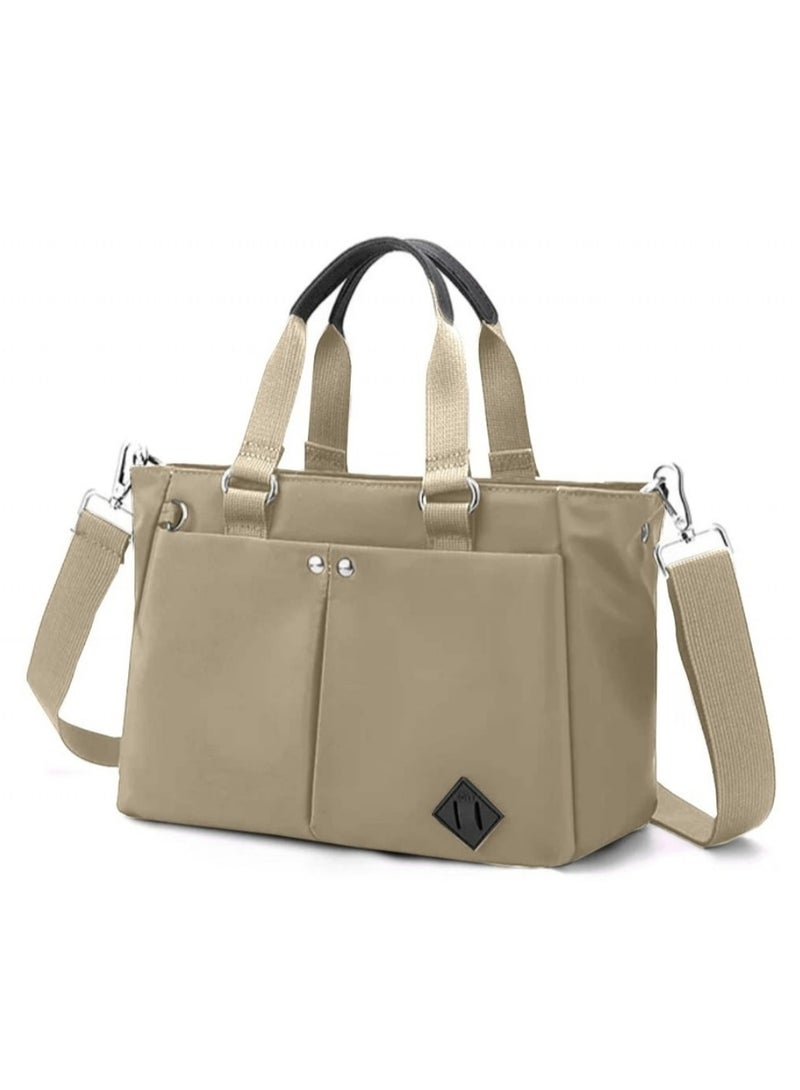 Shein SHEIN TOTE Bag waterproof , Women's Fashion Casual Versatile Multi-Pocket Rectangular Purse Suitable For Daily Use, Shopping, Commute, Shoulder Bag With Zipper Closure, Lightweight & Foldable Cloth Bag