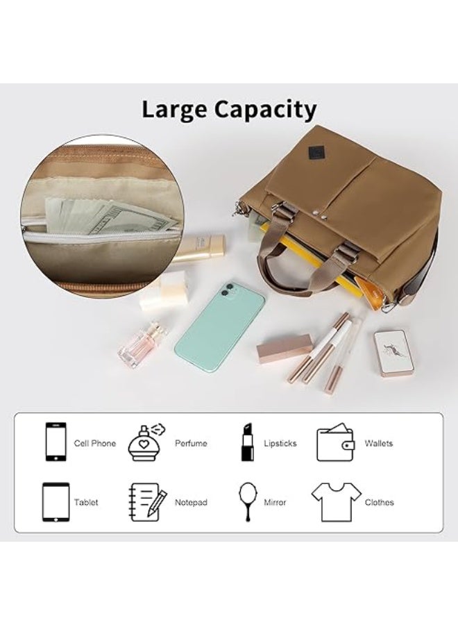 TOTE Bag waterproof , Women's Fashion Casual Versatile Multi-Pocket Rectangular Purse Suitable For Daily Use, Shopping, Commute, Shoulder Bag With Zipper Closure, Lightweight & Foldable Cloth Bag - Image 2