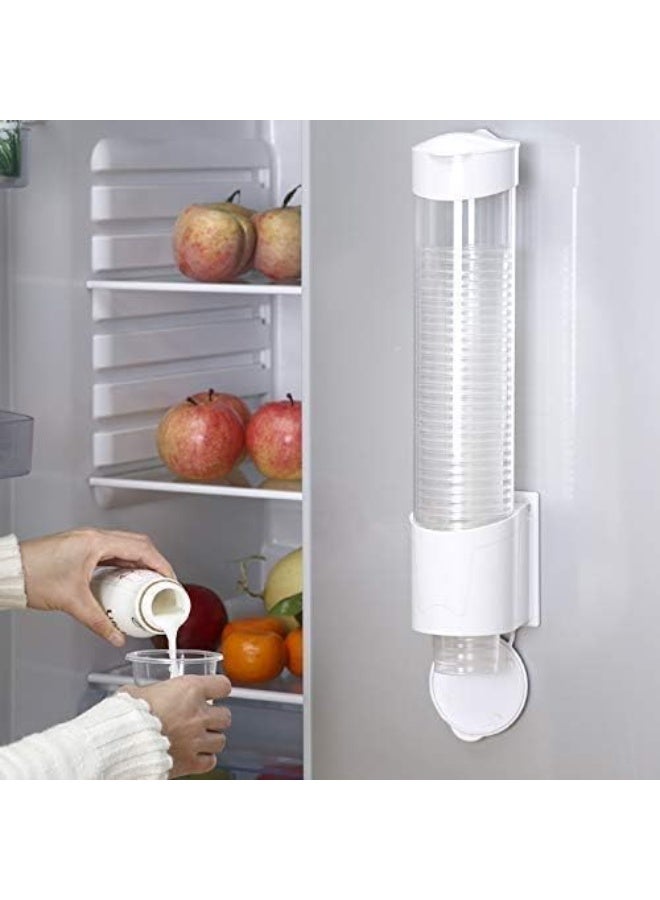 Automatic wall-mounted plastic cup dispenser – Cup holder for home and office use - Image 5