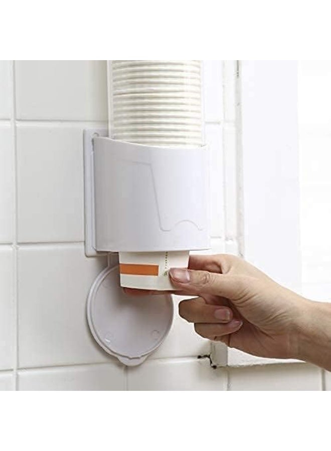Automatic wall-mounted plastic cup dispenser – Cup holder for home and office use - Image 4