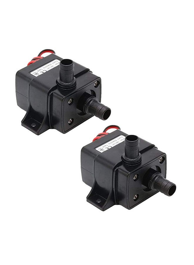 هيليتجو مضخة مياه HiLetgo قطعتين 240 لتر/ساعة تيار مستمر 12 فولت 4.2 واط مضخة صغيرة بدون فرشاة رأس ضخ 3 متر مضخة مياه فائقة الهدوء لحوض السمك وحوض السمك - Image 1