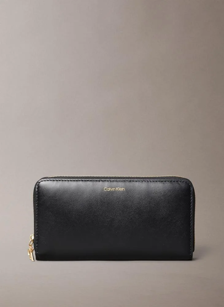 CALVIN KLEIN Logo Large Zip Around Wallet