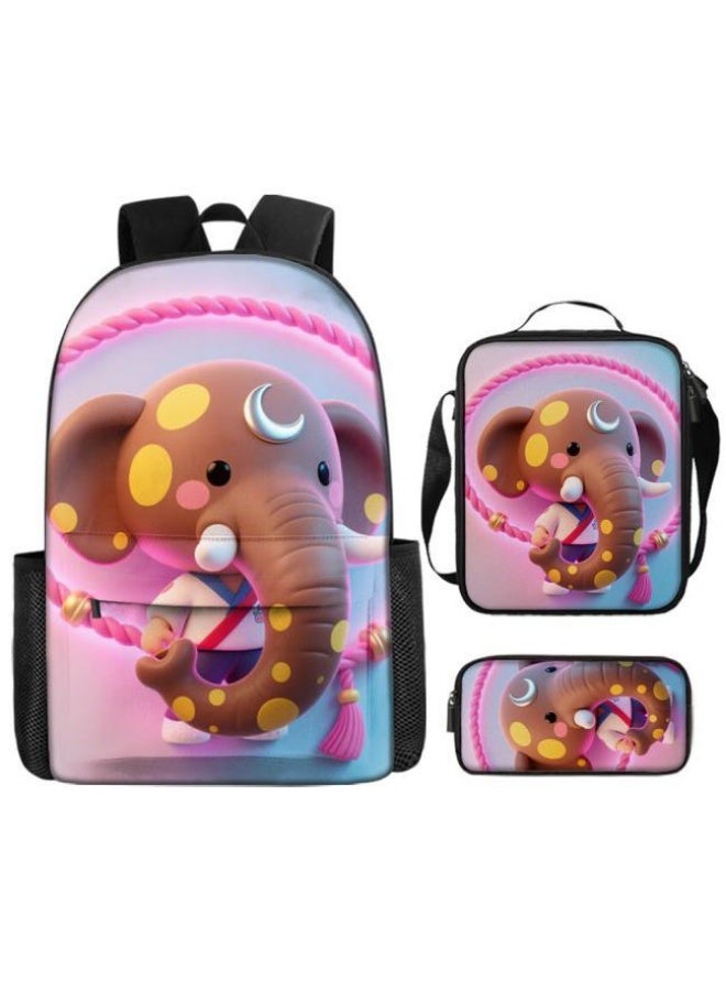 Bright Li Fire Cute cartoon embellishment, double-shoulder pen bag set (students, children, friends' outings, mountain climbing sports, etc. can be used) - 70 - Image 5
