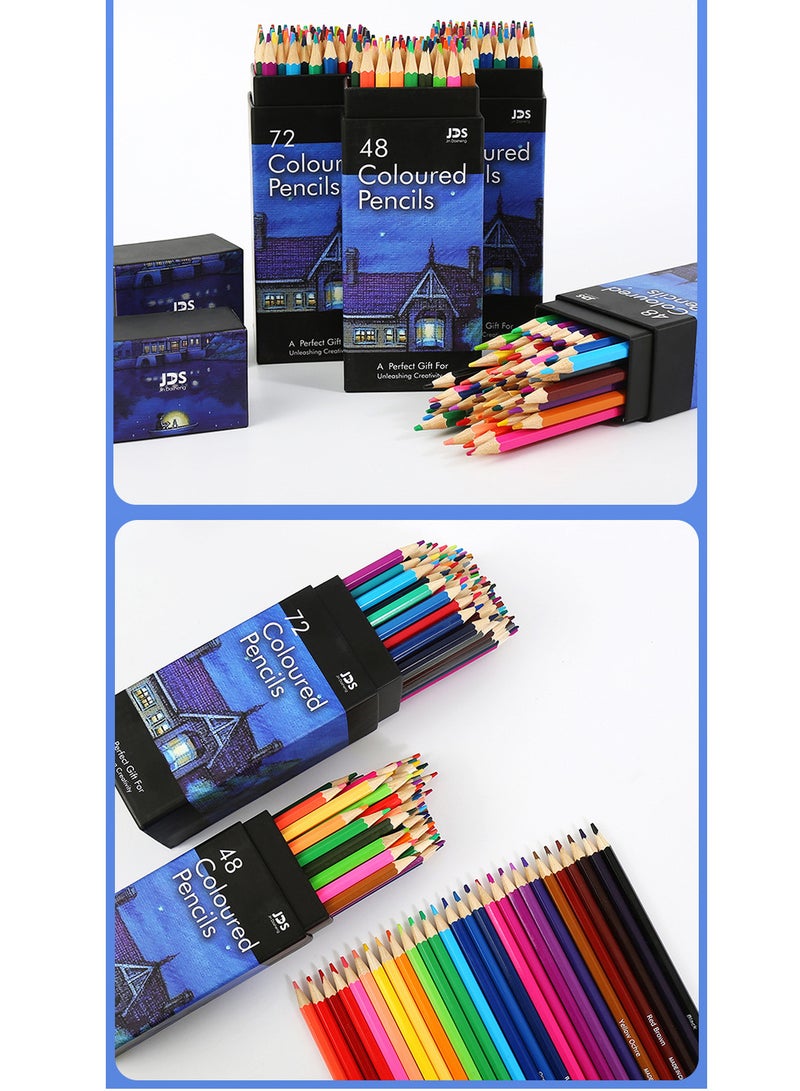 72 Colored Pencil Set , Premium Soft Core Colored Pencil Leads For  Artists, Professionals And Colorists, Protective And Neat, Great For Drawing, Blending, Shading, Colored Pencil Set Gift For Kids, Beginners - Image 2