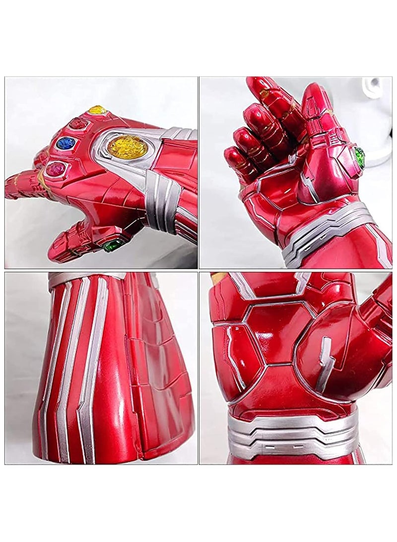 عام قفاز أيرون مان من فيلم أفينجرز: إندجيم وإنتيني وور، قفازات أيرون مان بإضاءة الحجارة المضيئة، قفازات تنكرية مثالية للأداء والتمثيل، ألعاب للأطفال وم collectors من عشاق مارفل. - Image 3