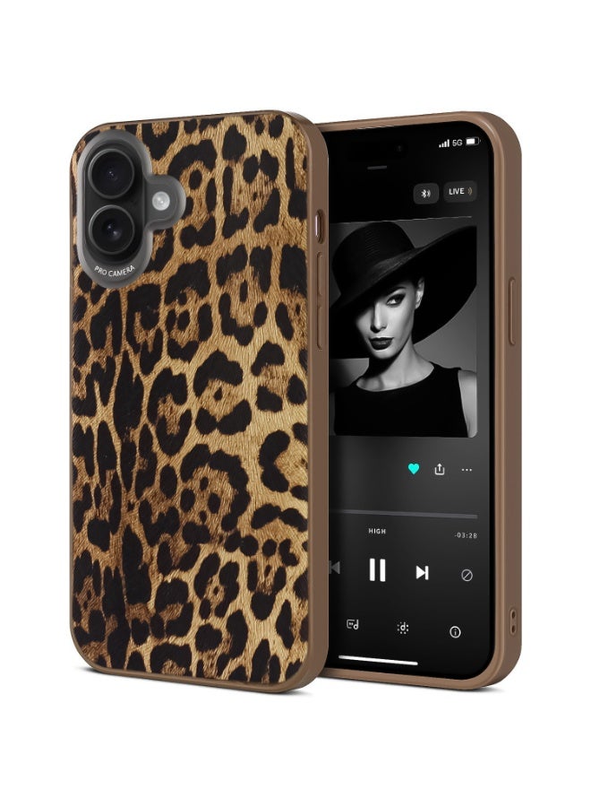 جراب هاتف بنقشة جلد النمر البري ونمط حيواني جريء لهاتف iPhone 16/17 (Tiger 1)