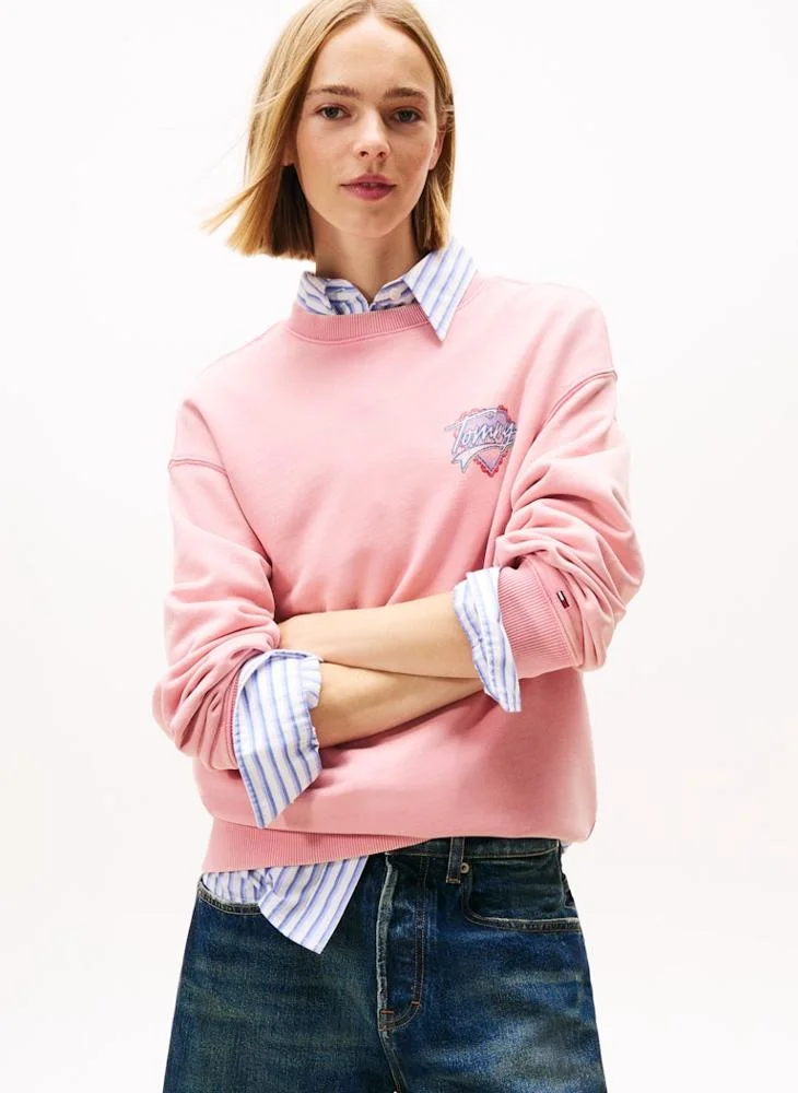 Graphic Crew Neck Sweatshirt