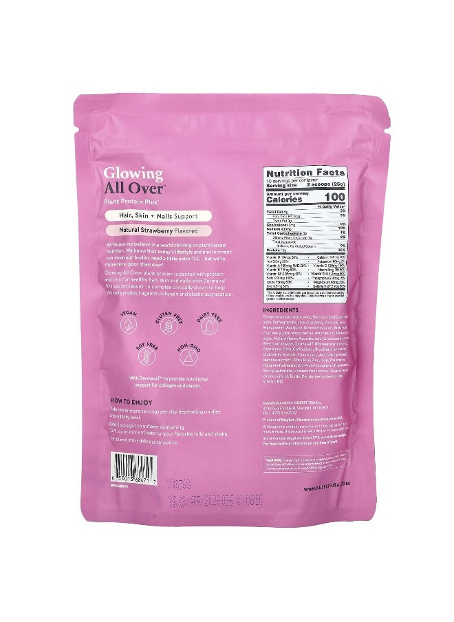 Nuzest Nuzest, Glowing All Over™, Plant Protein Plus+, Natural Strawberry, 8.8 oz (250 g)  - Image 2