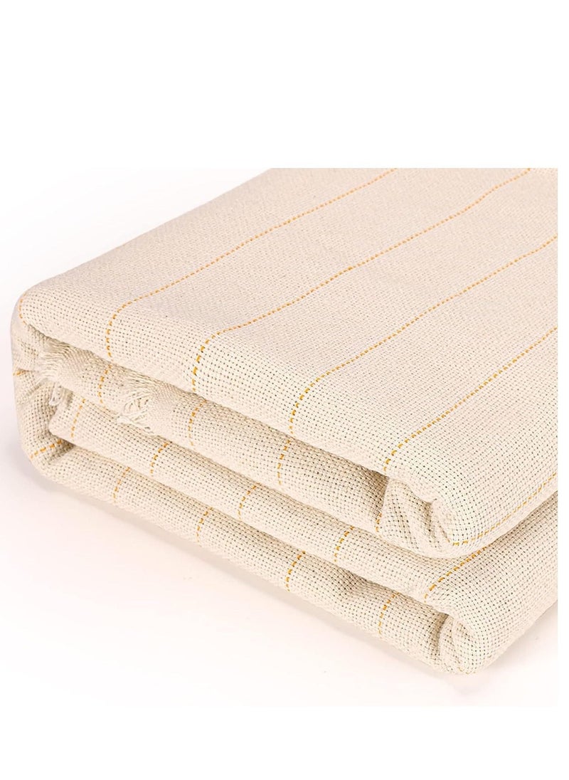 59" x 59" Tufting Cloth with Marked Lines, Punch Needle Fabric for Punch Needle, Cut/Loop Pile Tufting  - Image 1