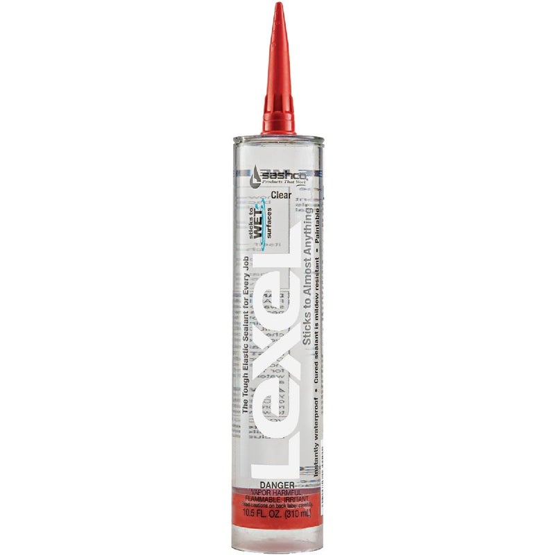 Sashco 13010 10.5oz Clear Lexel Adhesive Caulk - Image 1