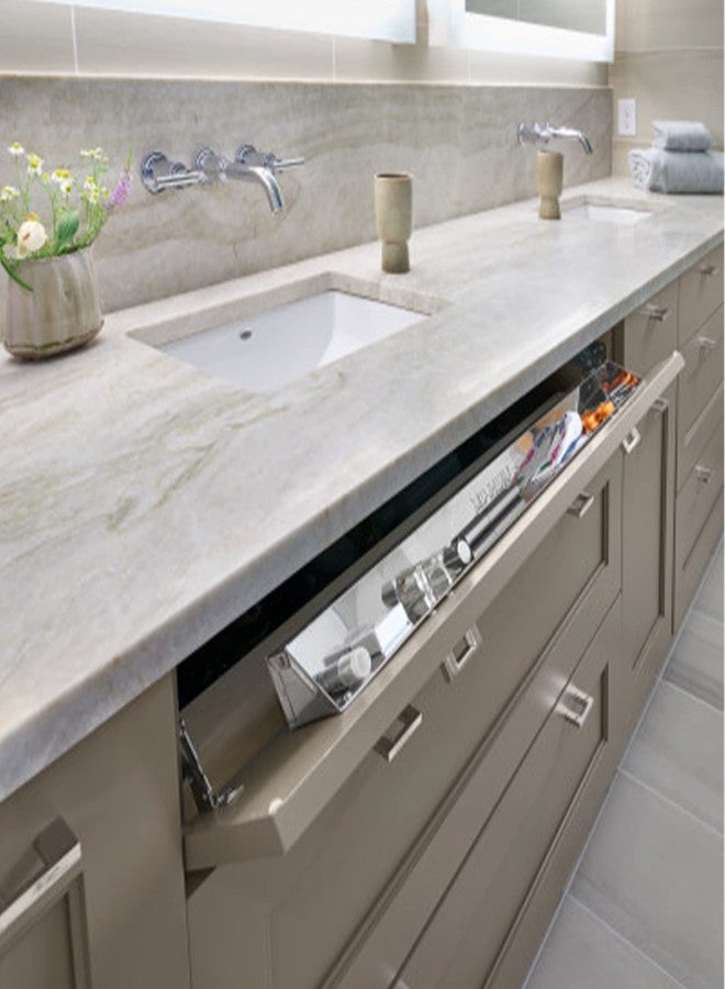 Rev-A-Shelf Tip-Out 28" Kitchen Drawer Accessory Tray Organizer w/Soft-Close Hinges for Kitchens, Laundry Rooms, or Vanity Cabinets, 6581-28SC-52 - Image 3