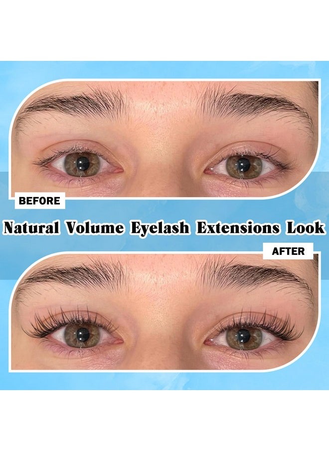 Newcally - Lash Clusters Kit Natural Diy Eyelash Extension Kit Wispy Individual Lashes Extension Cc Curl 911Mm Lash Bond And Seal Tweezers For Beginner By Newcally - Image 1